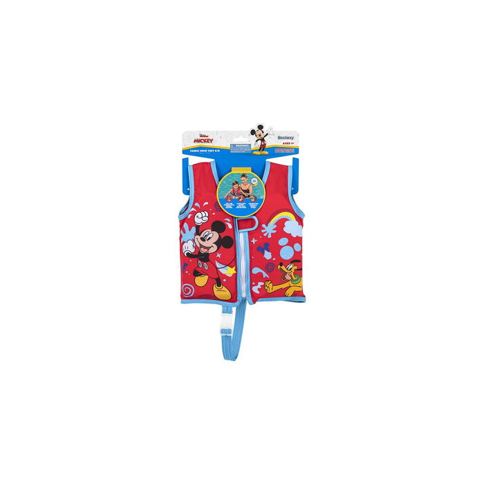Bestway Gilet Disney Mickey Mouse UPF 50+ 51 cm +1 à 3 Ans Piscine et Plage 09101