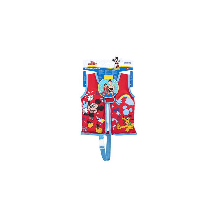Bestway Gilet Disney Mickey Mouse UPF 50+ 51 cm +1 à 3 Ans Piscine et Plage 09101