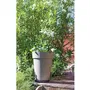 Eda - Vase de jardin Toscane, Taupe, Ø 44 x H 53 cm, 50 L, en résine anti-UV et anti-gel, pour extérieur et intérieur, fabriqué en France, garanti 7 ans
