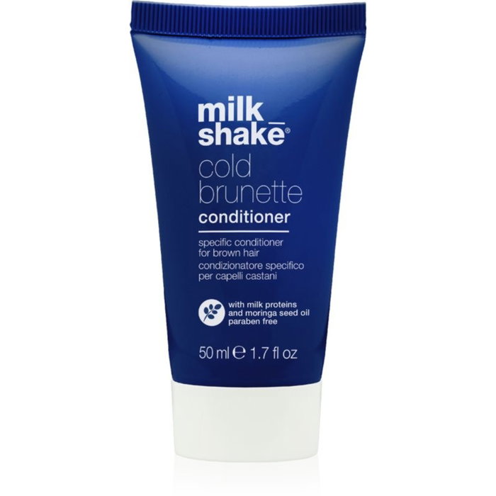 Milk Shake Cold Brunette Après-shampooing Hydratant - 50 ml - Soin Capillaire pour Cheveux Foncés Milk Shake Cold Brunette Après-shampooing Hydratant - 50 ml - Soin Capillaire pour Cheveux Foncés