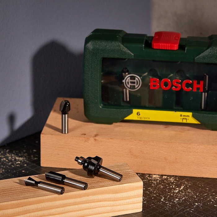 Bosch Coffret de 6 fraises 8 mm