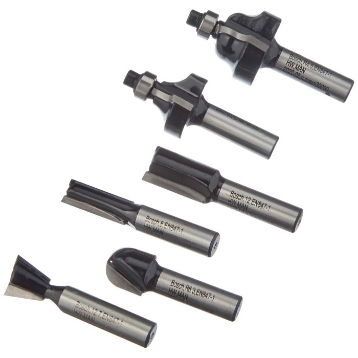 Bosch Coffret de 6 fraises 8 mm