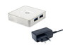 Conceptronic Hub USB 3.0 4 Ports (5Gbps) avec Adaptateur Secteur - Hubbies03 W 4