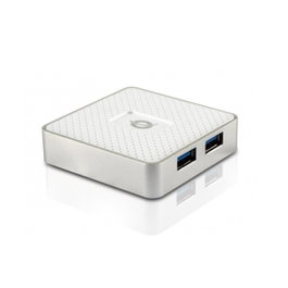 Conceptronic Hub USB 3.0 4 Ports (5Gbps) avec Adaptateur Secteur - Hubbies03 W 4