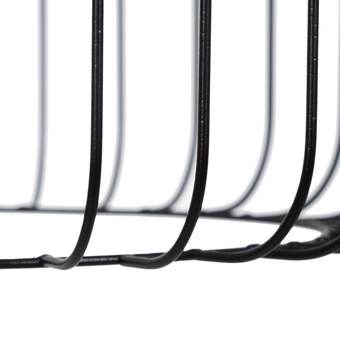 BigBuy Home Suspension Noir Naturel Bois Fer 35 x 35 cm BigBuy Home Suspension Noir Naturel Bois Fer 35 x 35 cm