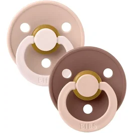 Bibs Sucette Studio Colour Ronde Woodchuck Mix T1 - Pack de 2