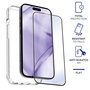 Myway Carcasa pour Apple iPhone 15 Pro avec Protection Écran en Verre Trempé – TPU Transparent