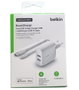 Belkin WCD001VF1MWH Chargeur mural double USB-A 24W 2 ports avec câble Lightning 1m Blanc