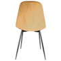 Home Deco Factory Chaise en Velours Giulia Moutarde