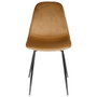 Home Deco Factory Chaise en Velours Giulia Moutarde