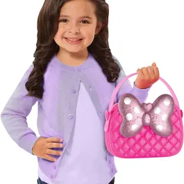 Minnie Sac Fashion - Jeu de rôle pour enfant dès 3 ans - Coffret avec lunettes de soleil cœur, passeport et carte de crédit factice - Accessoire Minnie Mouse Disney