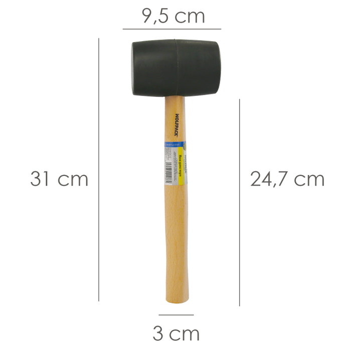 WOLFPACK LINEA PROFESIONAL Masse en caoutchouc noire 500 g WOLFPACK LINEA PROFESIONAL Masse en caoutchouc noire 500 g