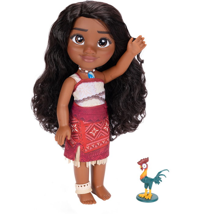 JAKKS PACIFIC Poupée Vaiana Moana Disney 38 cm avec son et voix multilingue (français, espagnol, allemand, italien et autres)