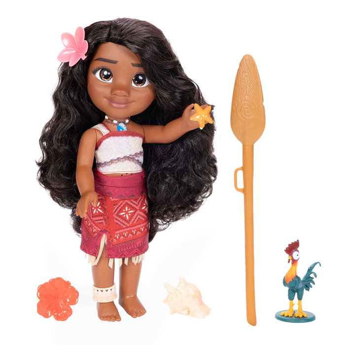 JAKKS PACIFIC Poupée Vaiana Moana Disney 38 cm avec son et voix multilingue (français, espagnol, allemand, italien et autres)