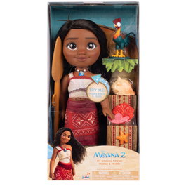 JAKKS PACIFIC Poupée Vaiana Moana Disney 38 cm avec son et voix multilingue (français, espagnol, allemand, italien et autres)