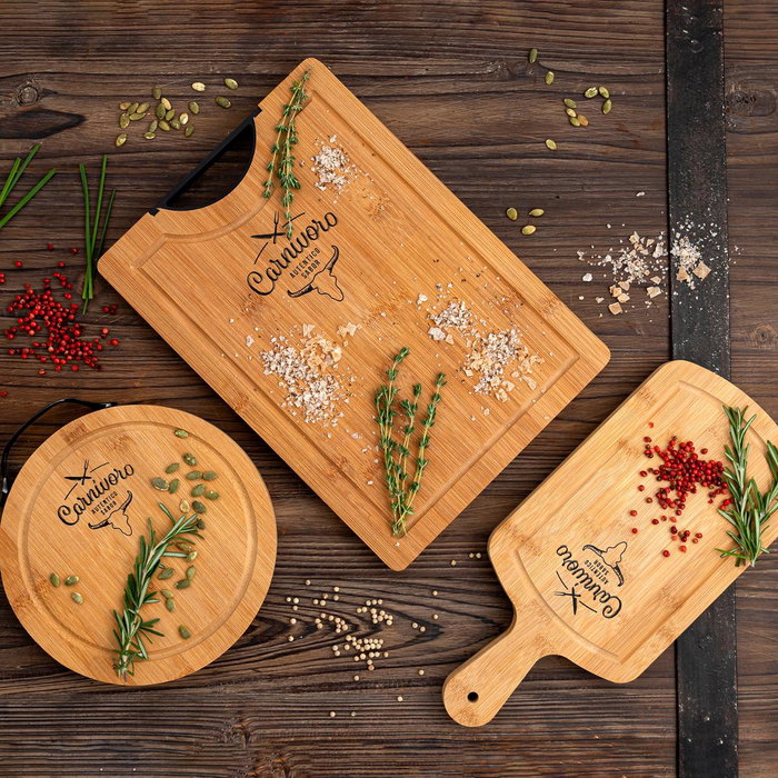 Quid Planche à Découper Bambou Carnivore 35x25x2 cm (12 Unités) Quid Planche à Découper Bambou Carnivore 35x25x2 cm (12 Unités)