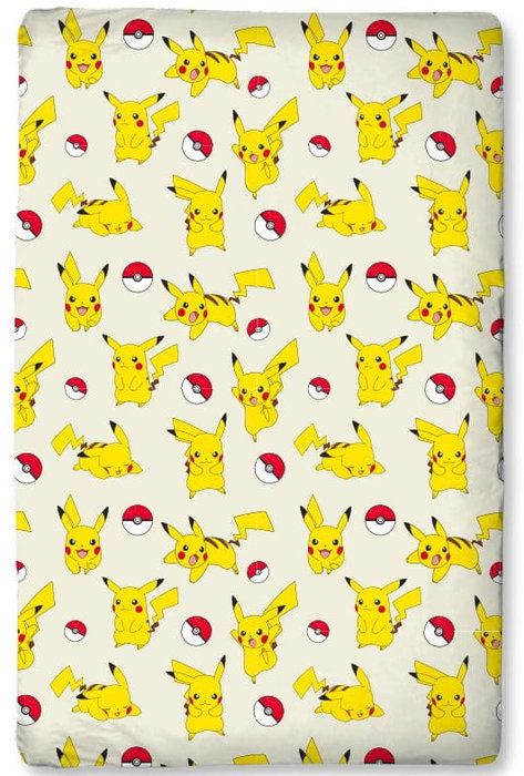 Halantex Drap-housse Pokémon Pikachu 90 x 200 cm Halantex Drap-housse Pokémon Pikachu 90 x 200 cm
