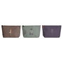 Trousse de toilette DKD Home Decor Marron Vert Bordeaux (3 Unités)