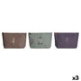 Trousse de toilette DKD Home Decor Marron Vert Bordeaux (3 Unités)