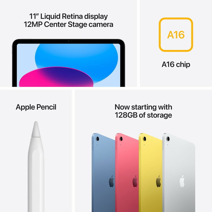 Apple iPad Air A16 11 pouces Wi-Fi + Cellular 512 Go Argent Apple iPad Air A16 11 pouces Wi-Fi + Cellular 512 Go Argent