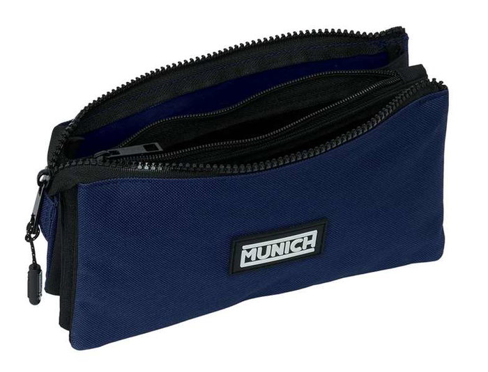 Safta Portatodo Triple Munich Basicos Marine - Tri organisateur - Dimension: 22x12x3 cm - Pour enfants à partir de 3 ans (langue: espagnol)