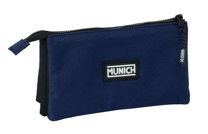 Safta Portatodo Triple Munich Basicos Marine - Tri organisateur - Dimension: 22x12x3 cm - Pour enfants à partir de 3 ans (langue: espagnol)