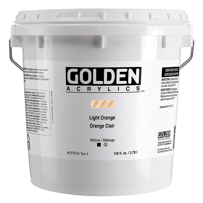 Golden Heavy Body Colores Acrílicos Naranja Claro 3.78 L Golden Heavy Body Colores Acrílicos Naranja Claro 3.78 L