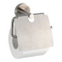 Wenko Porte-rouleau avec couvercle en acier inoxydable brossé 15x13,5x7 cm