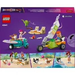 Lego Friends 42641 Jouet de Construction avec Mini-Poupées, Chiens Corgis, Scooter et Char à Voile - Set Créatif pour Enfants dès 6 Ans