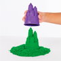Spin Master Bac à sable Vert Kinetic Sand - 450g de sable, 4 moules, outils et plateau - Jouet créatif dès 3 ans