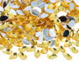 Innspiro Gemmes acryliques goutte jaune 8x13mm 2000u.