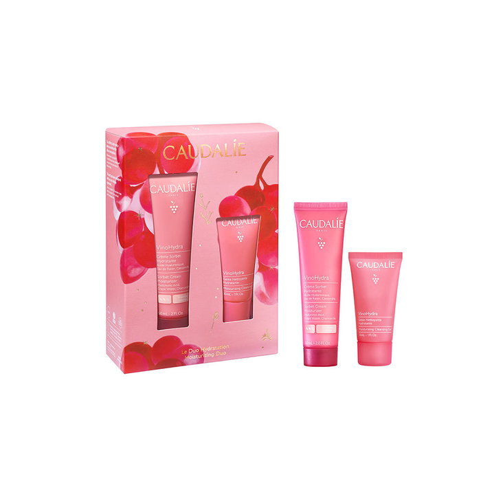 Caudalie Coffret Crème Sorbet VinoHydra Nourrissante et Apaisante pour Peaux Délicates 2 Pièces