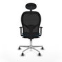 Piqueras y Crespo Chaise de Bureau 1D086G1 Noir Vert pétrole