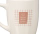 VESSIA Taza Porcelana Love 350ml Blanco-Rosa