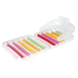 Bestway Chaise longue de piscine gonflable et pliante - PVC résistant - 201 x 89 cm - Gris - Pour adulte et extérieur