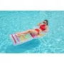 Bestway Chaise longue de piscine gonflable et pliante - PVC résistant - 201 x 89 cm - Gris - Pour adulte et extérieur