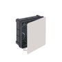 Solera 562 Boîte de connexion carrée 100x100x45mm avec griffes métalliques blanc/noir