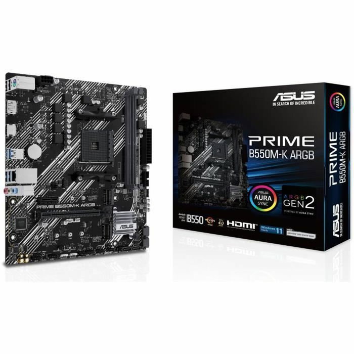 Asus Prime B550M-K ARGB Black/Light gray Asus Prime B550M-K ARGB Black/Light gray