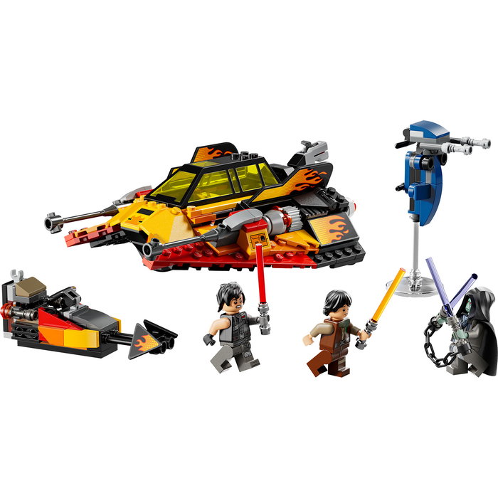 LEGO Star Wars 75414 Le Snowspeeder en Flammes avec 3 minifigurines et STAP