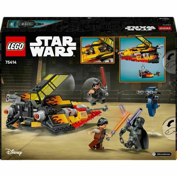 LEGO Star Wars 75414 Le Snowspeeder en Flammes avec 3 minifigurines et STAP