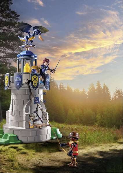 Playmobil Tourelle des chevaliers de Novelmore avec dragon et forgeron