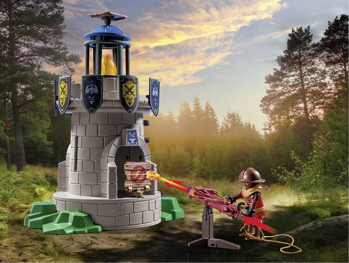 Playmobil Tourelle des chevaliers de Novelmore avec dragon et forgeron