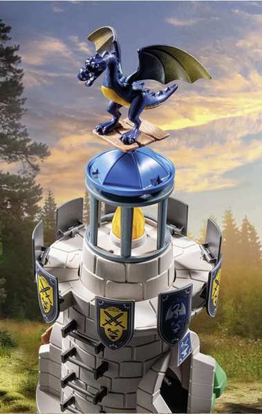 Playmobil Tourelle des chevaliers de Novelmore avec dragon et forgeron