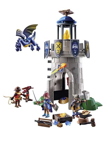 Playmobil Tourelle des chevaliers de Novelmore avec dragon et forgeron
