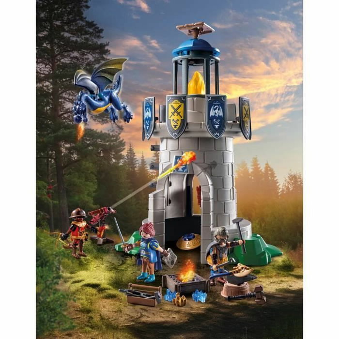 Playmobil Tourelle des chevaliers de Novelmore avec dragon et forgeron