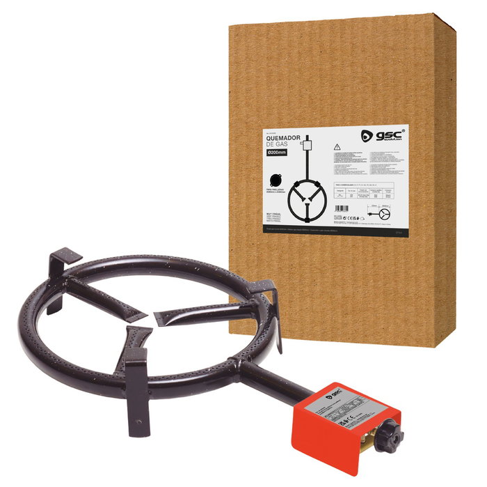 Vassary Brûleur à gaz Ø200mm pour paelleras de Ø260mm à Ø360mm Vassary Brûleur à gaz Ø200mm pour paelleras de Ø260mm à Ø360mm
