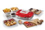 Ariete 1972/00 - Sandwichera Multifonction 3 en 1 pour Sandwiches, Donuts et Cupcakes, Design Rétro, Rapide et Facile à Utiliser, Rouge