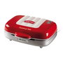 Ariete 1972/00 - Sandwichera Multifonction 3 en 1 pour Sandwiches, Donuts et Cupcakes, Design Rétro, Rapide et Facile à Utiliser, Rouge