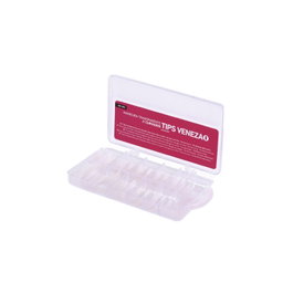 Bifull Tips Veneza 100 pièces transparentes forme courbe