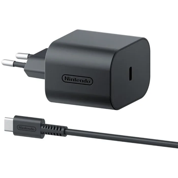 Câble USB Nintendo CARGA N-SWITCH 2 Noir 1,5 m
